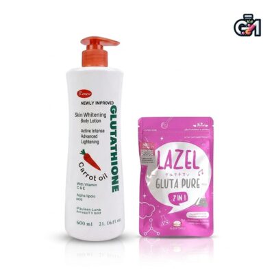 پک تخفیفی سفیدی و نرمی پوست صورت و بدن(لزل+لوسیون)