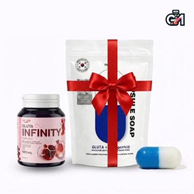 اینفینیتی سفید کننده پوست+صابون کپسولی هدیه
