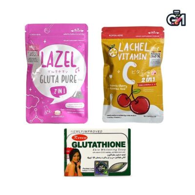 پک تخفیفی سفیدی فوری(لزل+ویتامینCلزل+صابون)